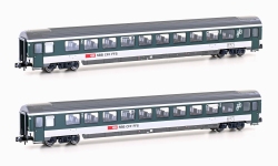 Hobbytrain H25502 - N - 2-tlg. Set Personenwagen UIC Z1, SBB, Ep. V-VI